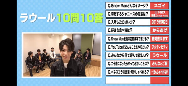 Snow Manのラウールはベネズエラ人ハーフ！名前の意味やスペイン語が喋れるかが気になる！