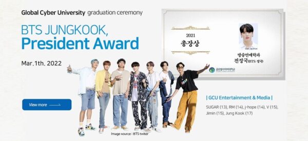 BTS(防弾少年団)メンバーは全員大学院生?!在学したグローバルサイバー大学についてと卒業はしたのかを調査!