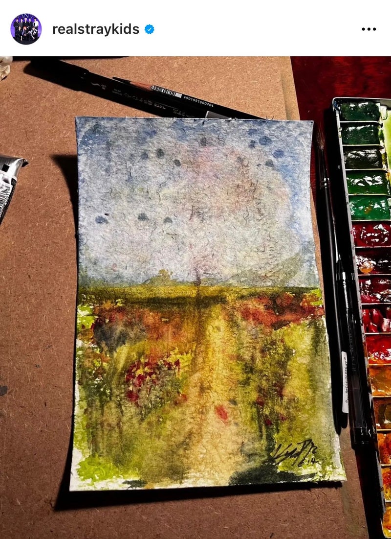 Stray Kids(スキズ)ヒョンジンの独学の絵が上手い!メンバーのあの人にもプレゼントしてた?