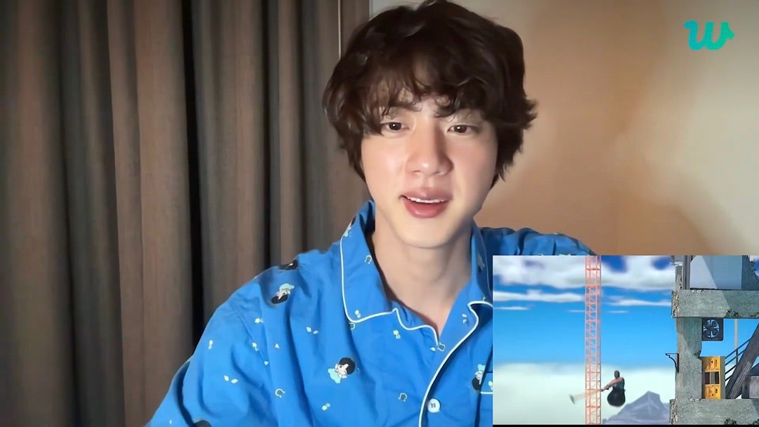 BTS(防弾少年団)ジンがまさかのゲーム配信？！やってたゲームgetting over itの説明と一緒に！