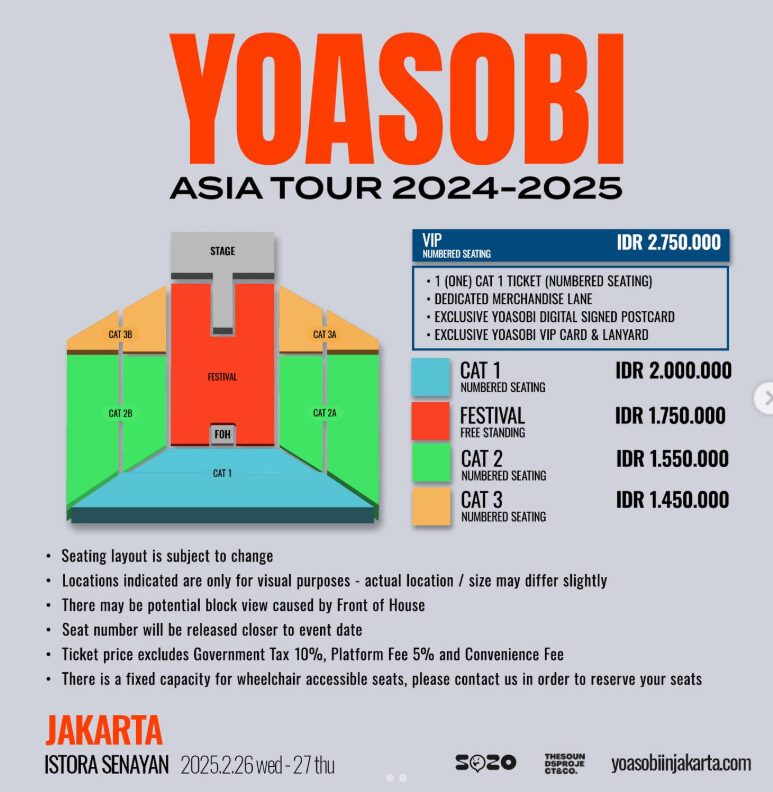 YOASOBIがアジアツアー完遂で14万人動員!最終日のジャカルタ公演のレポート公開中!