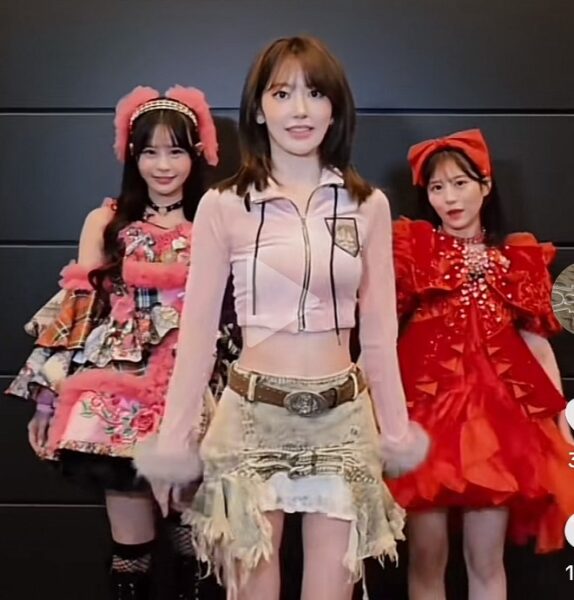 アイドル HKT48 LE SSERAFIMのSAKURAがHKT48時代の後輩のFRUITS ZIPPERの月足天