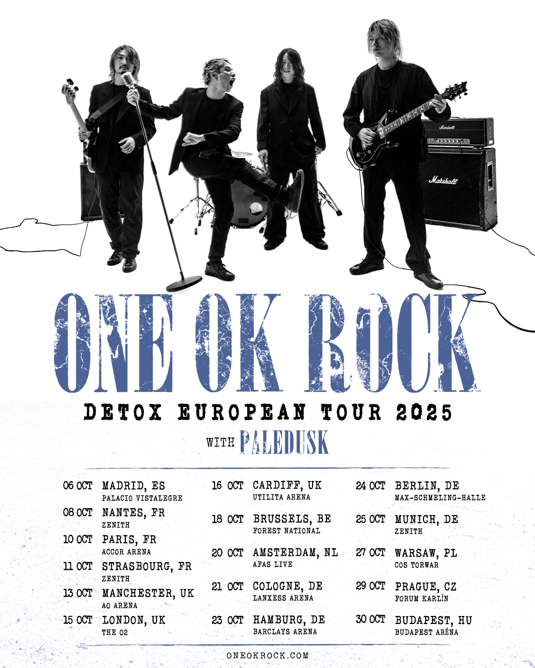 ONE OK ROCK(ワンオク)がヨーロッパ16都市を巡るツアー開催！ファンの反応は？