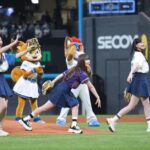 乃木坂46の金川紗耶・小川彩・長嶋凛桜がエスコンできつねダンス!ファンの反応は?