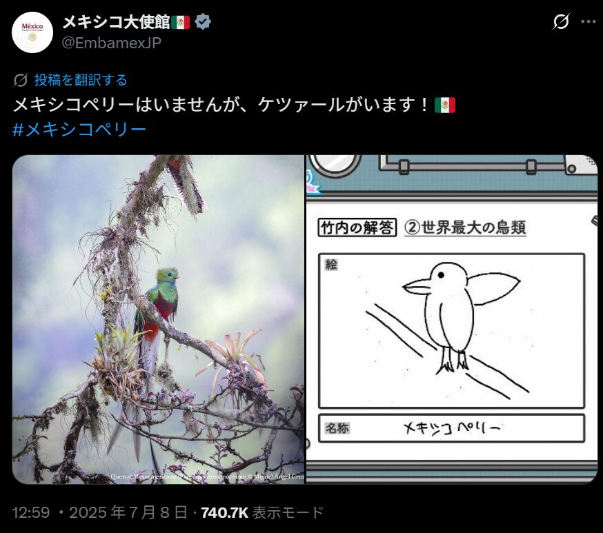 日向坂46の竹内希来里が冠番組の学力テストで出した答え「メキシコペリー」がトレンド入り！メキシコ大使館も反応！？