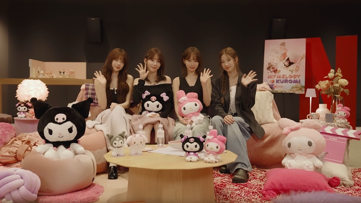 LE SSERAFIMがNetflix「My Melody & Kuromi」でトーク映像を公開!ファンの反応は?
