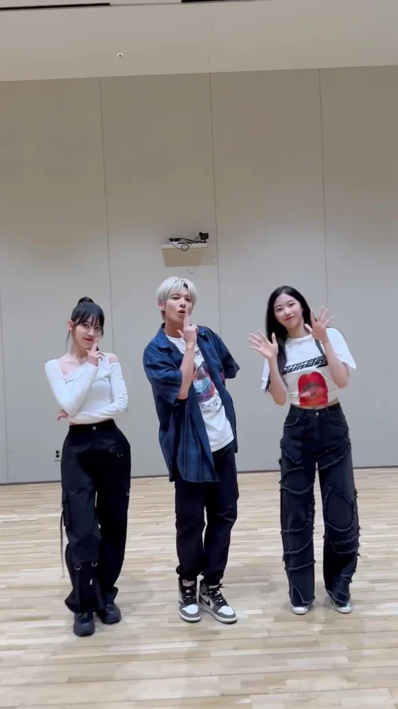 TOMORROW X TOGETHER(TXT)のTAEHYUNとLE SSERAFIMのSAKURAがダンスコラボした動画を公開！ファンの反応は？