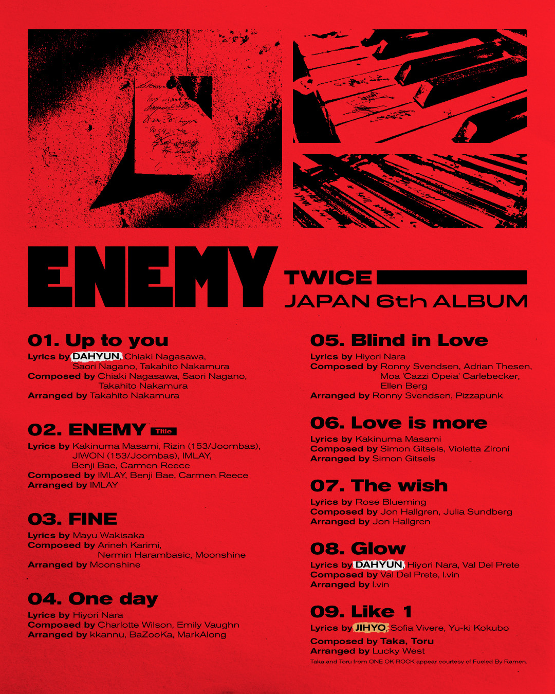 ONE OK ROCK(ワンオク)のTAKAとTORUがTWICEの新曲「Like 1」を作曲！ファンの反応は？
