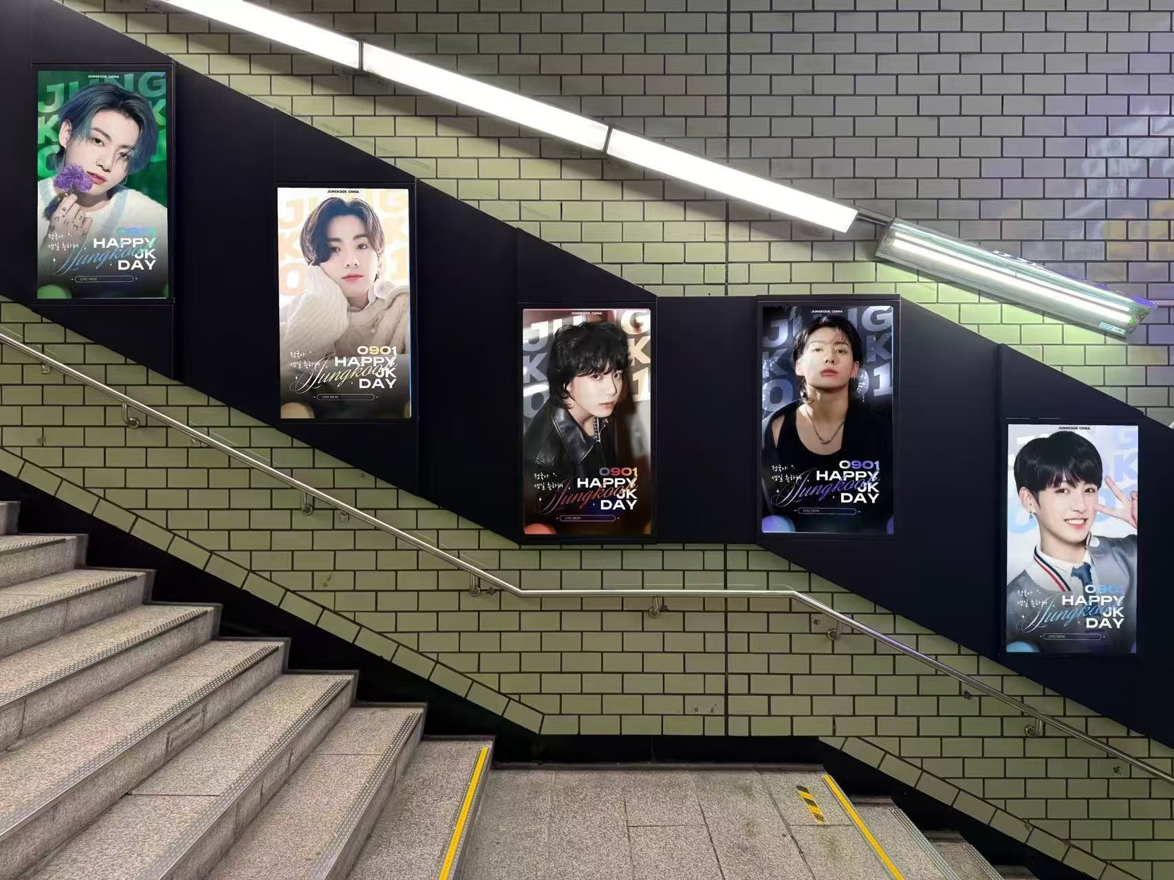 BTS(防弾少年団)のジョングクの誕生日を祝うためファンがソウル地下鉄で超大型広告を展開！どんな感じになってるの？