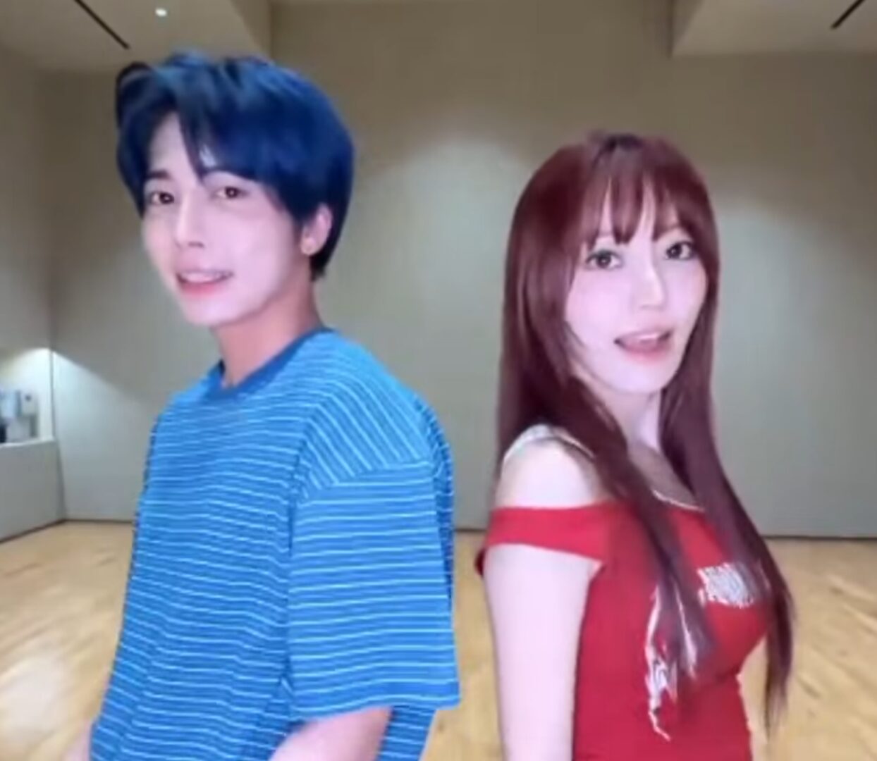 TOMORROW X TOGETHER(TXT)のTAEHYUNとLE SSERAFIMのSAKURAがダンスコラボした動画を公開！ファンの反応は？