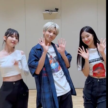 TOMORROW X TOGETHER(TXT)のTAEHYUNとLE SSERAFIMのSAKURAがダンスコラボした動画を公開！ファンの反応は？