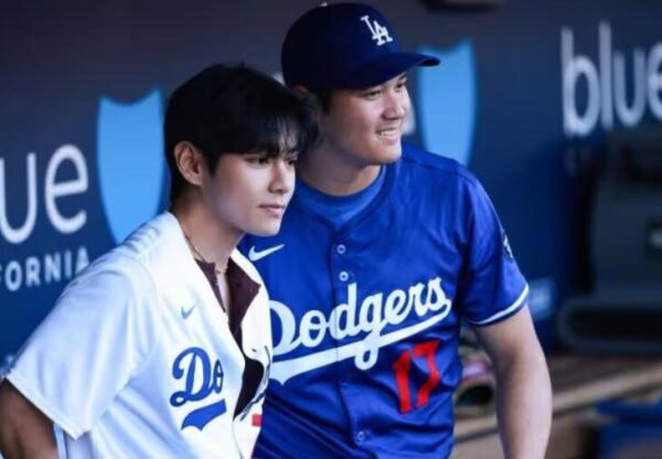 BTS(防弾少年団)のVがドジャースタジアムで始球式！大谷翔平と対面も！