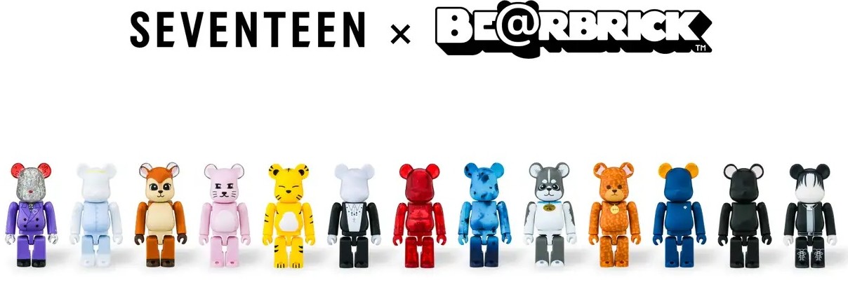 SEVENTEEN(セブチ)のデビュー10周年を記念してメンバープロデュースのBE@RBRICKが発売！