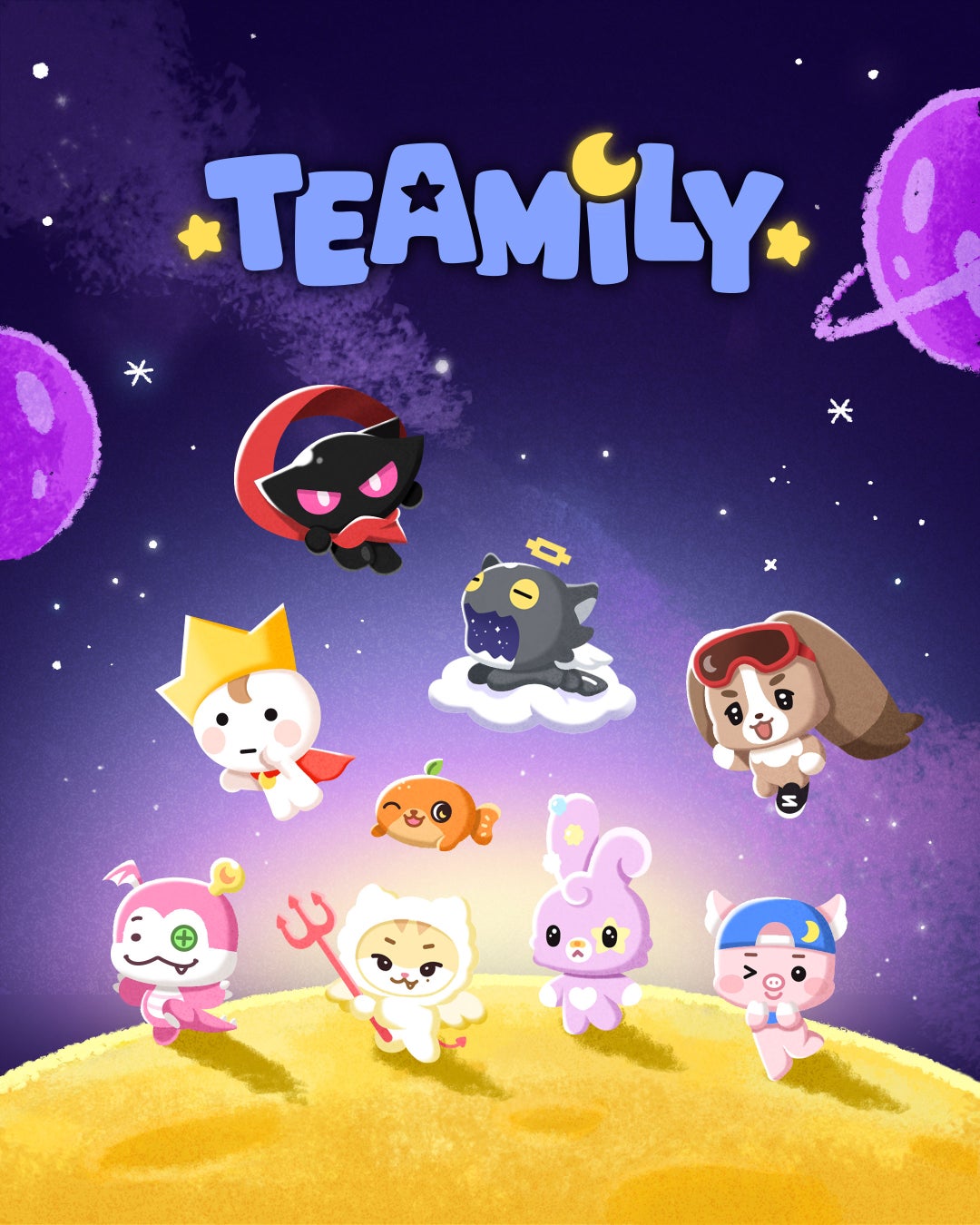&TEAM公式キャラクター「TEAMILY」誕生！メンバー発案の全9キャラを紹介