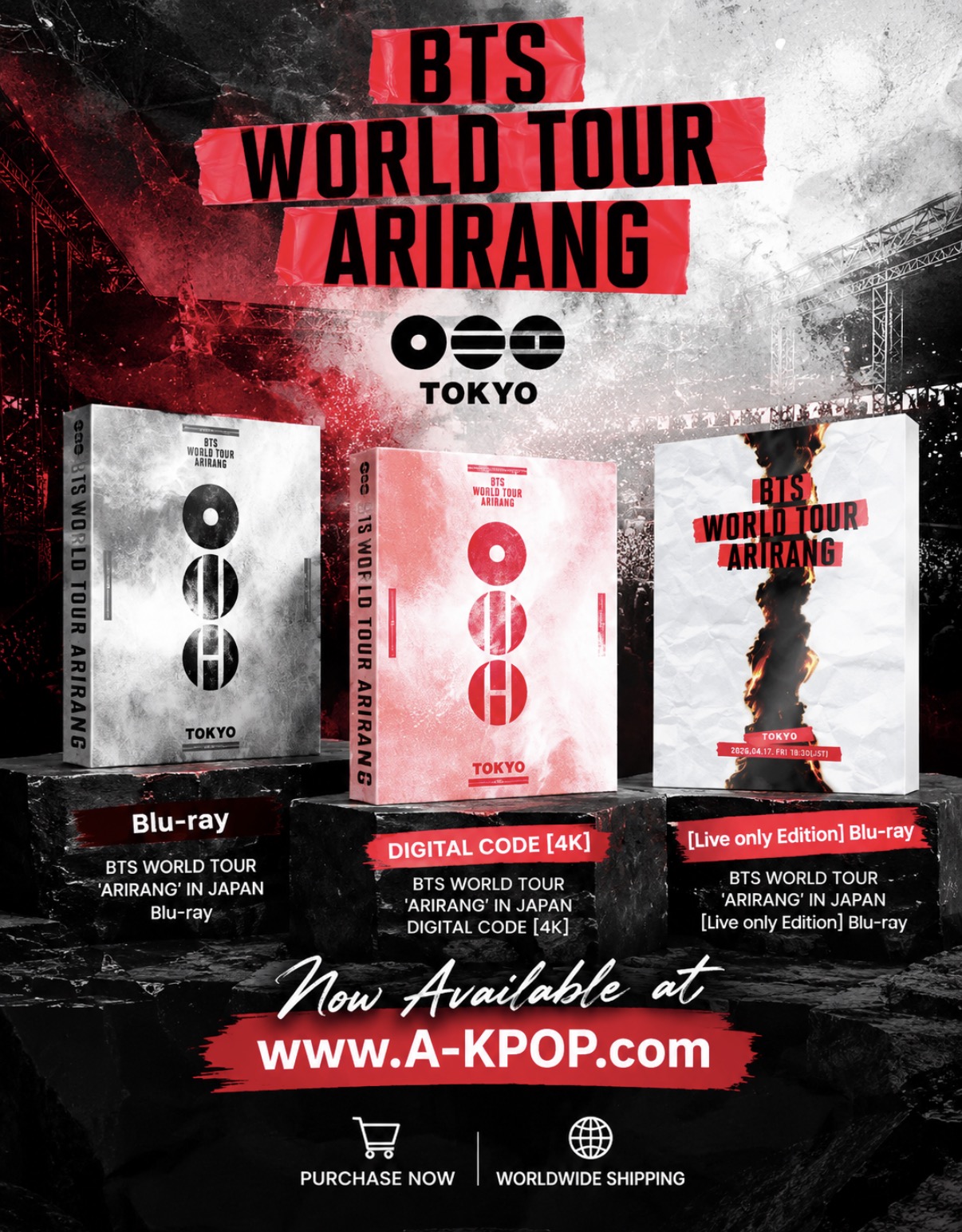 BTS『WORLD TOUR 'ARIRANG' IN JAPAN』映像商品が発売決定!3形態の違いは?